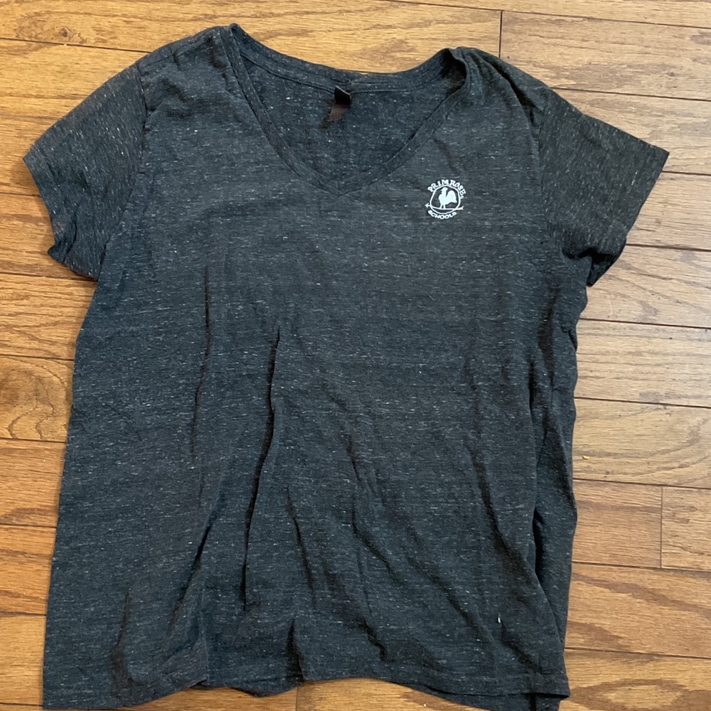 Charcoal Heather V-Neck Tee